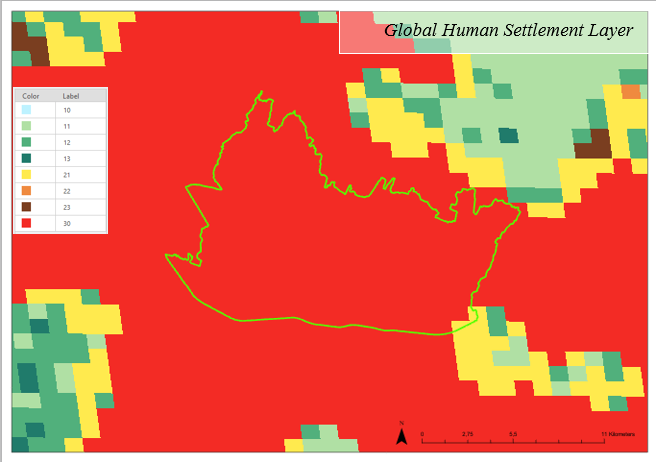 Peta Global Human Settlement Layer (GHSL) Tahun 2025