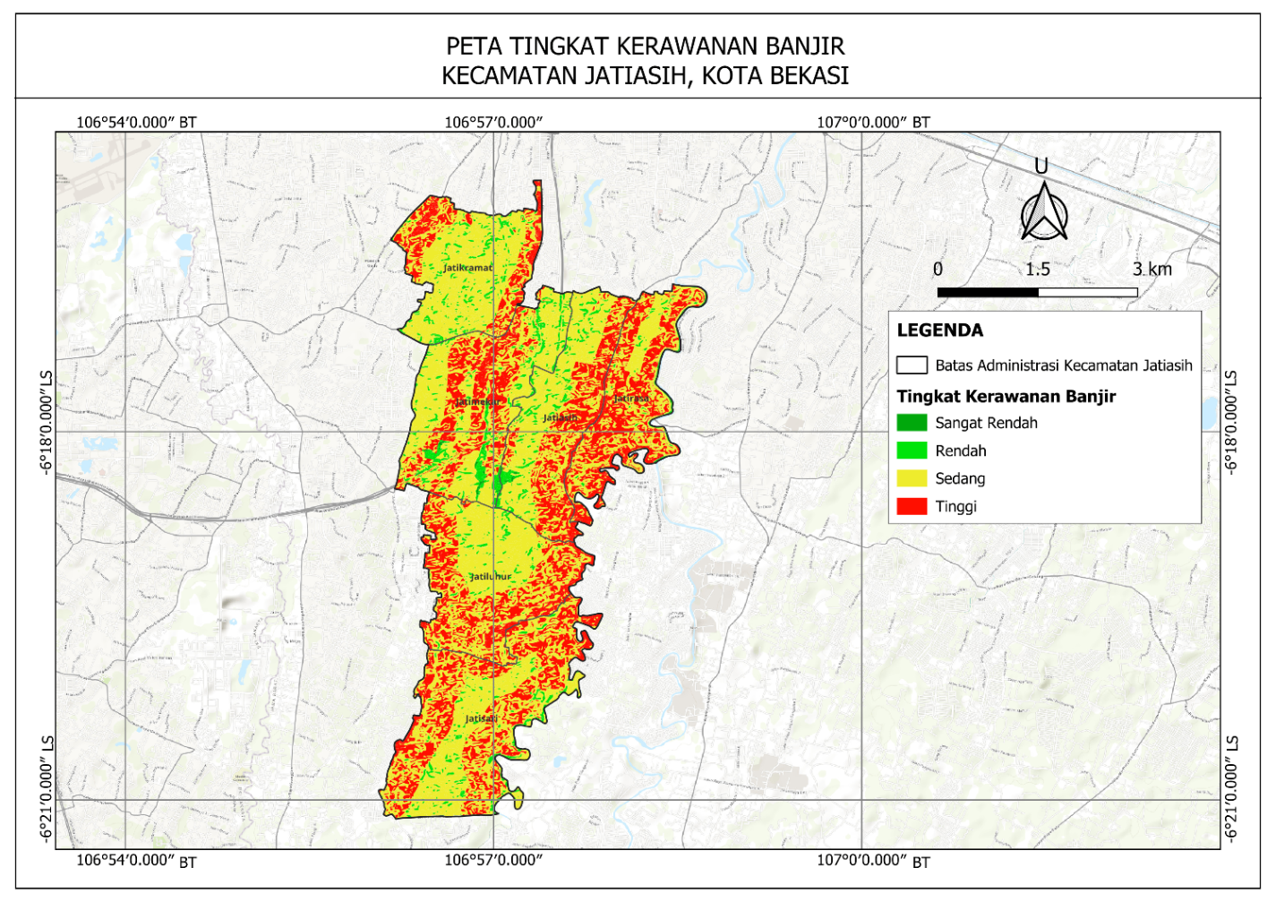 Peta kerawanan banjir