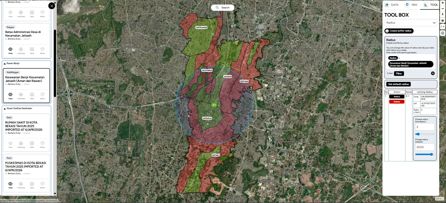 Puskesmas - Radius 2 km