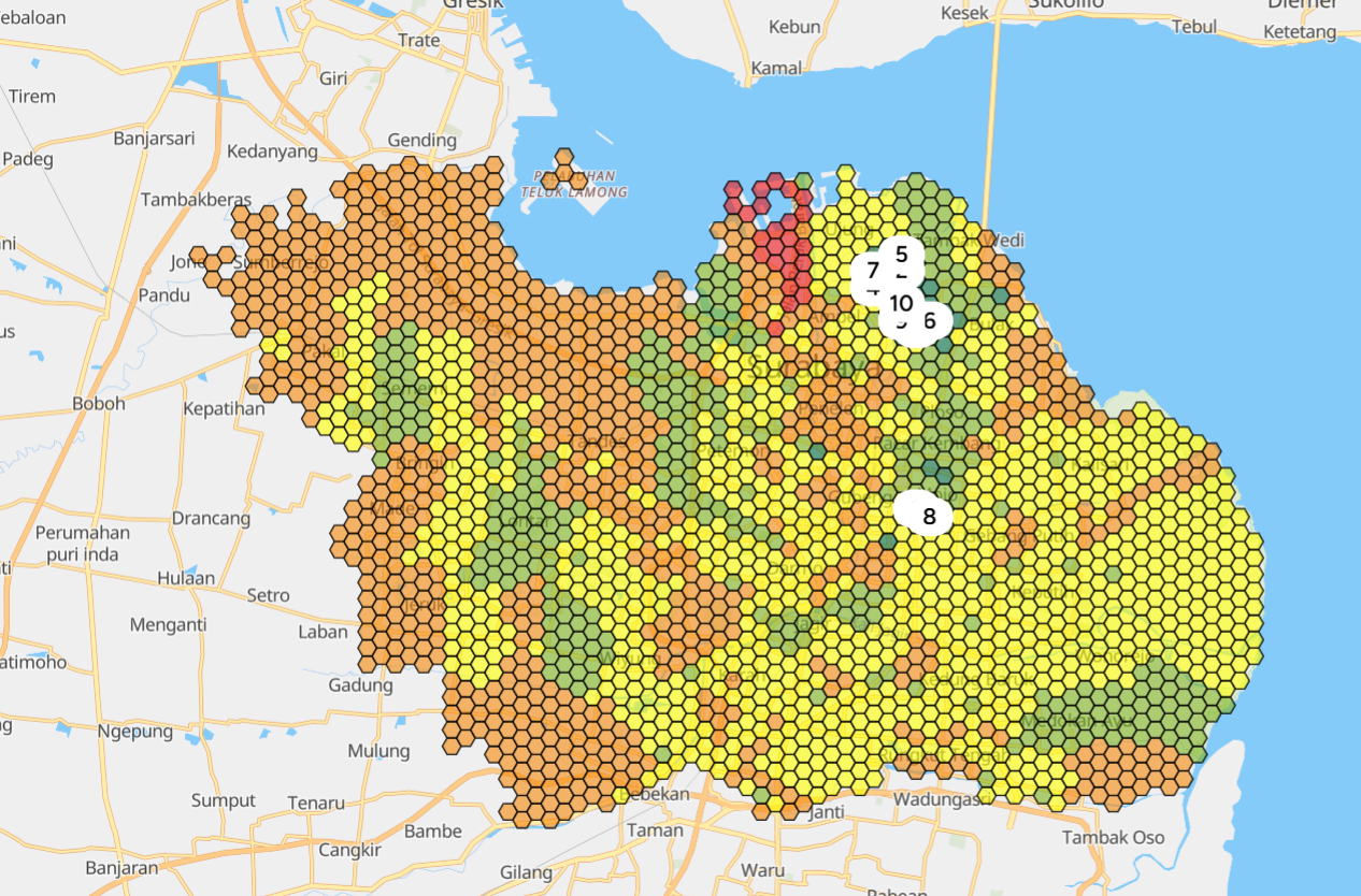 Hasil Site Selection Pembukaan Cabang ATM BNI Baru Di Surabaya