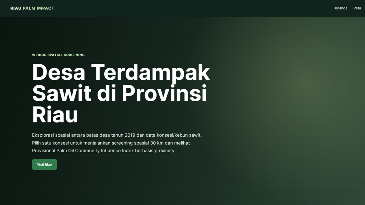 Membaca Dampak Perkebunan Sawit di Riau melalui Informasi Geospasial