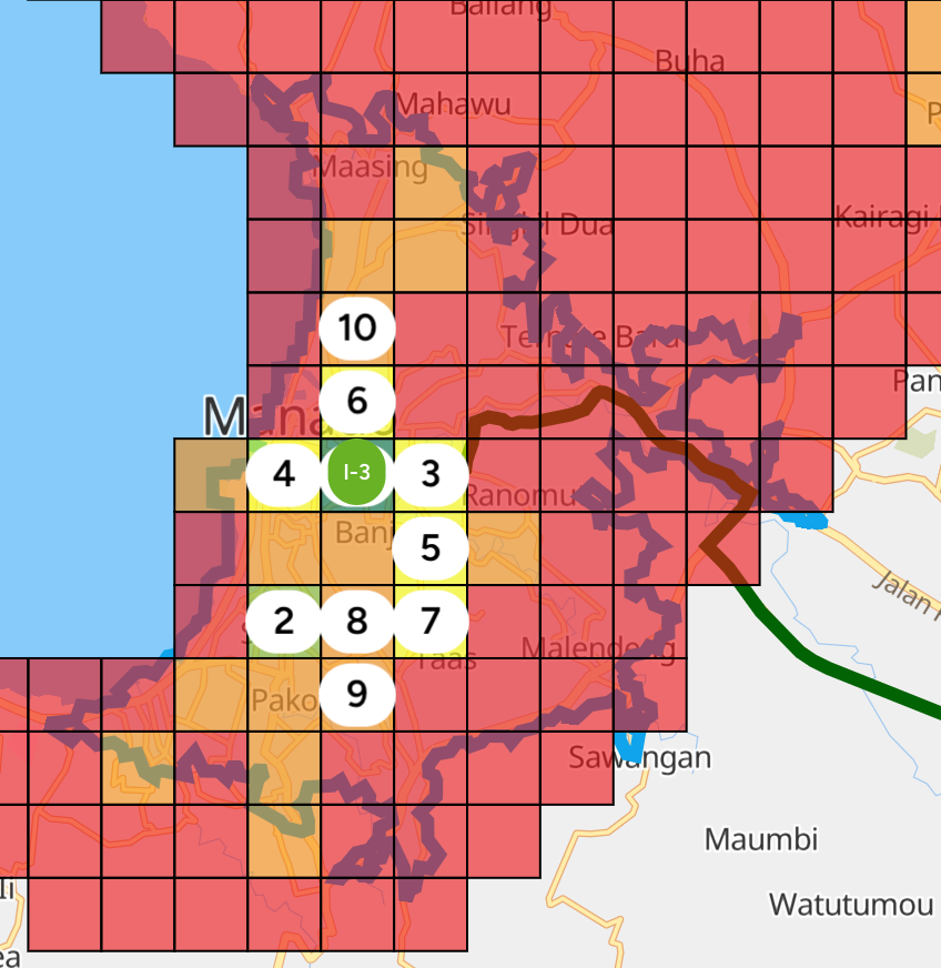 Isochrone Manado