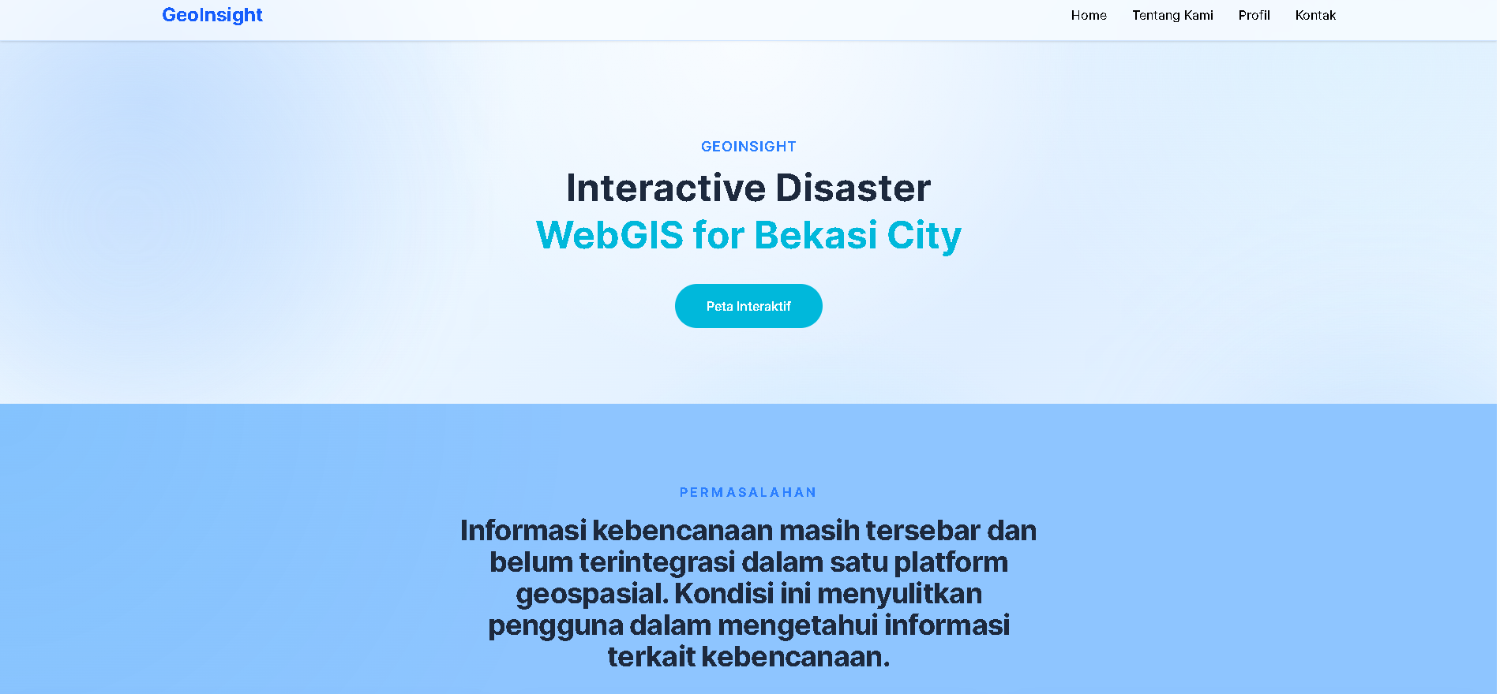 GeoInsight : Pemetaan Bencana Banjir Kota Bekasi Berbasis WebGIS 