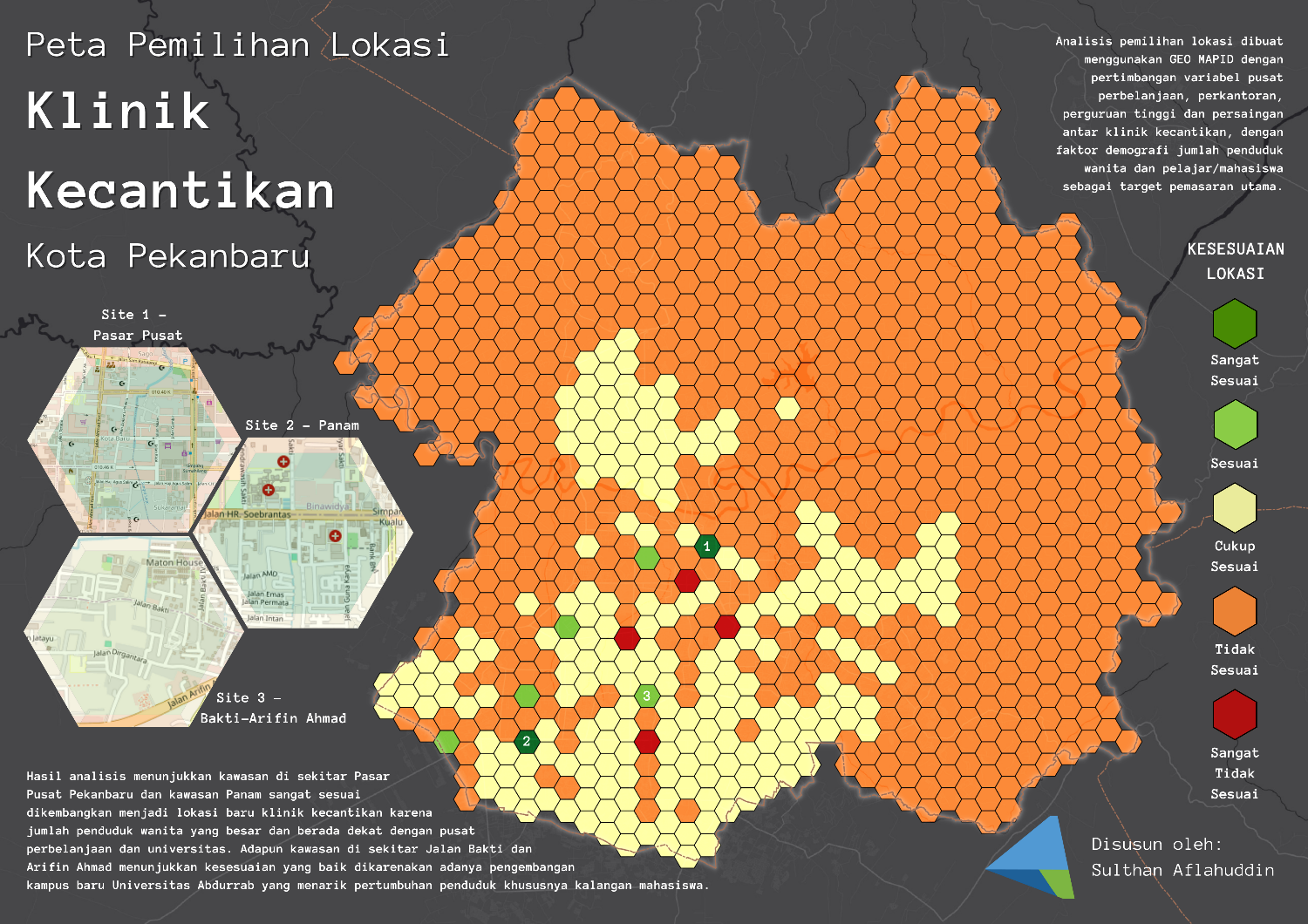 Peta pemilihan lokasi