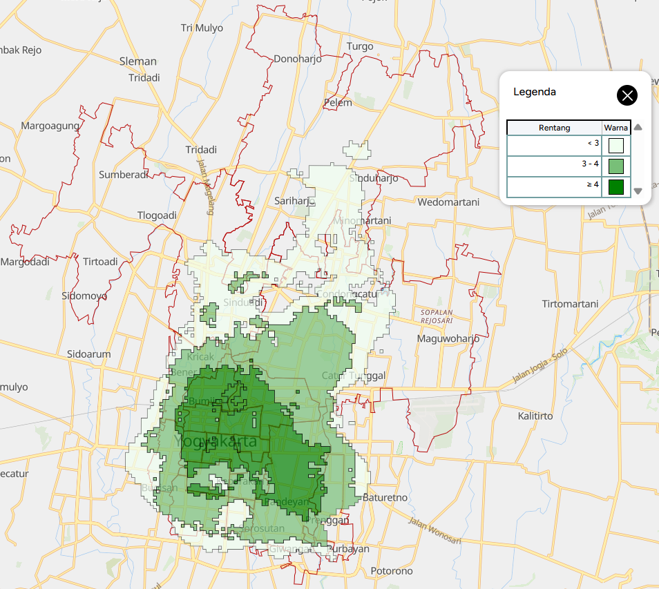 Selected Area to Recommend