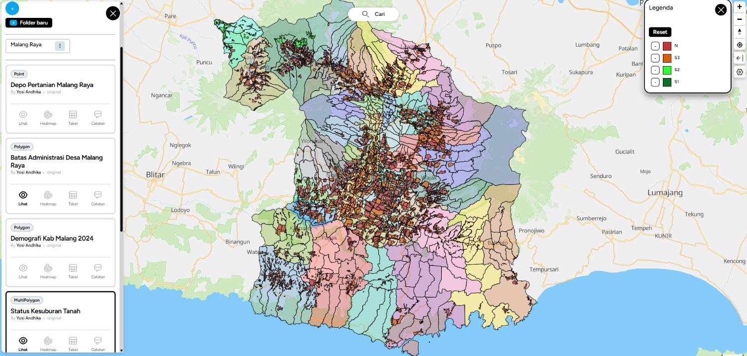 Status Evaluasi Kesuburan Lahan